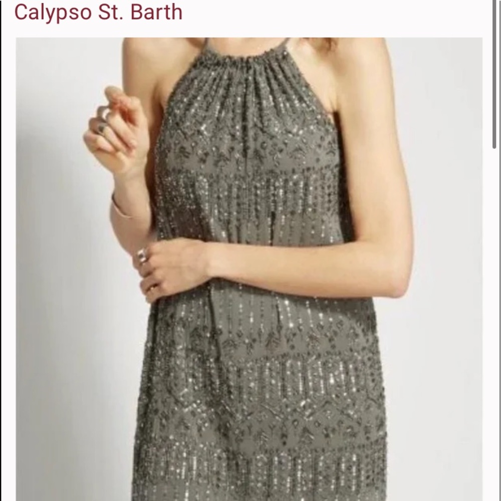 Calypso St.Barth -sequin cocktail dress gatsby party attire wedding guest